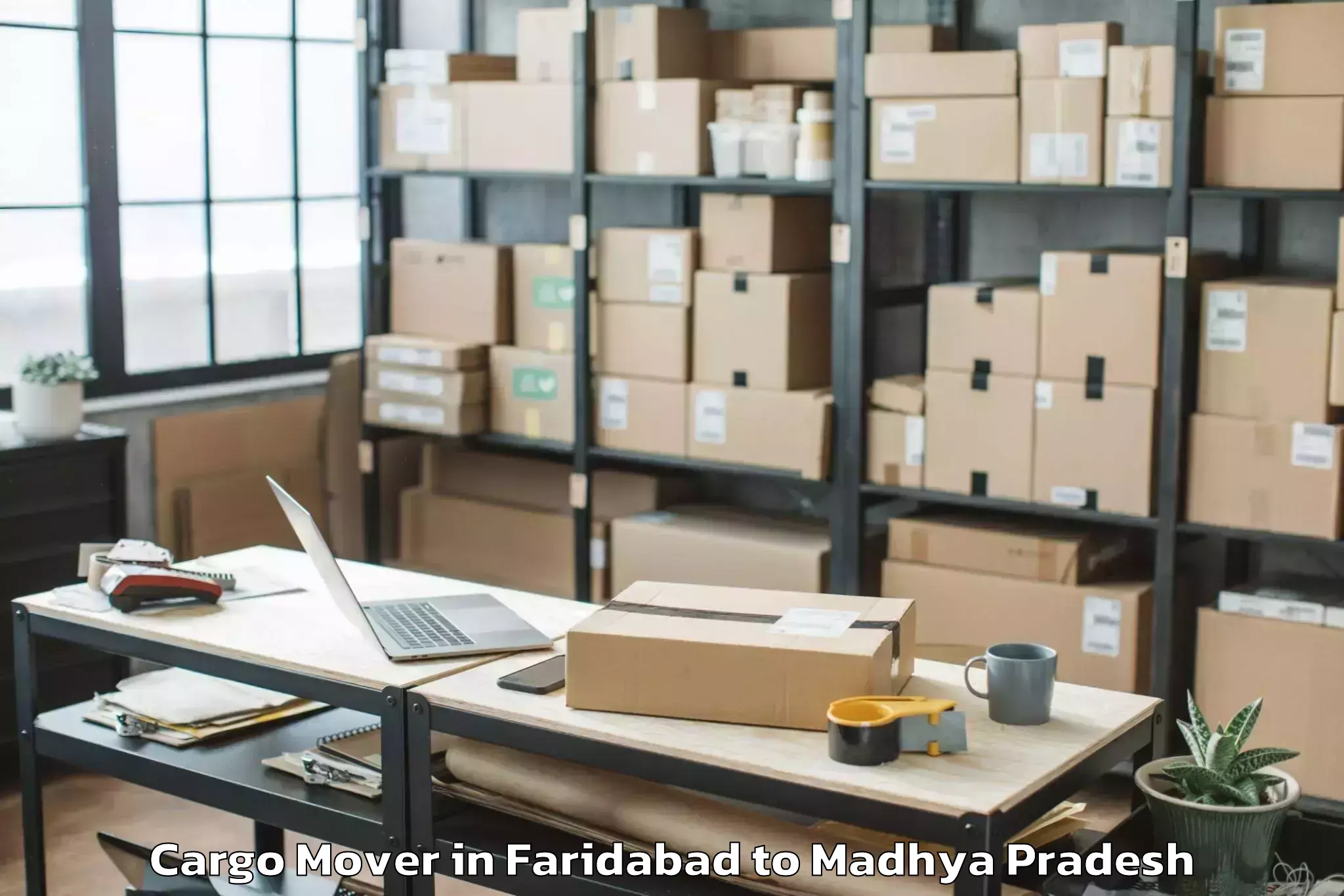 Reliable Faridabad to Ganj Basoda Cargo Mover